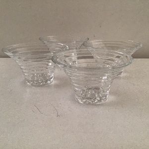 SET OF 4 BEVELLED MULTI-PURPOSE VESSELS